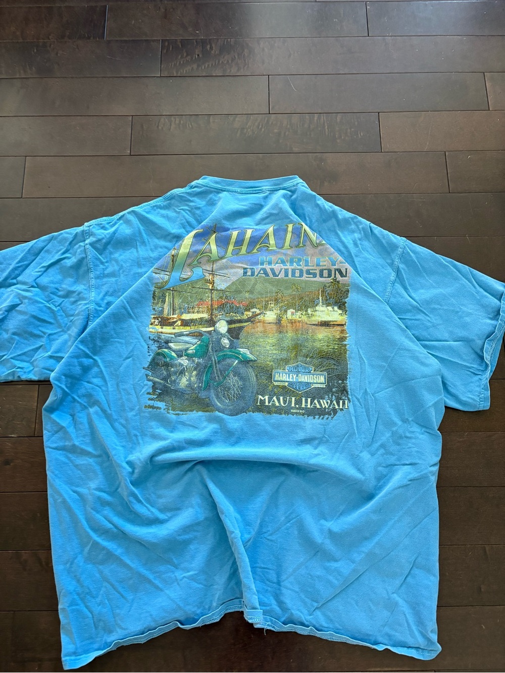 Harley-Davidson Turquoise Maui Hawaii Graphic Short Sleeve Tee